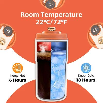 450ml 스마트 온도 디스플레이 스테인리스 스틸 재료와 로니어드
