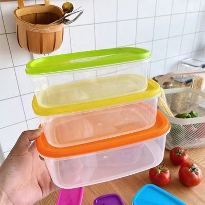 식품 저장 솔루션 직사각형 투명한 BPA 없는 플라스틱 냉장고 조직기