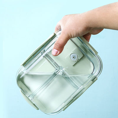 성인용 공기 밀착 유리 식사 준비 용기 마이크로 웨이브 안전 유리 점심 상자 뚜??
