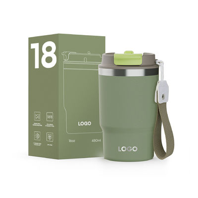 스테인리스 스틸 16oz 진공 단열 커피 컵 BPA 무료 뚜?? 사용자 정의