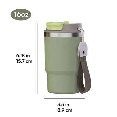 스테인리스 스틸 16oz 진공 단열 커피 컵 BPA 무료 뚜?? 사용자 정의