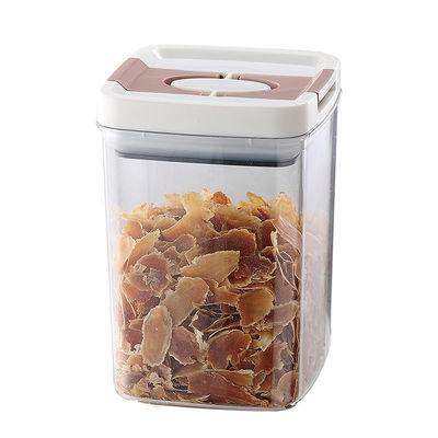 선명한 BPA 무료 6 조각 세트 공기 밀착 쉬운 개방 뚜?? 곡물 밀봉 냄비 건조 식품 저장 컨테이너