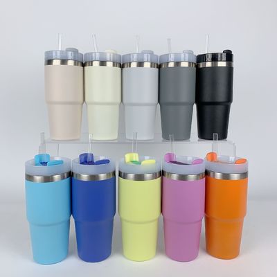 열 절연 14oz 어린이 컵 짚 BPA 무료 이중 벽 스테인리스 스틸 텀블러
