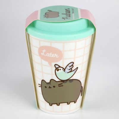 12oz 350ml PP 실리콘 커버 대나무 섬유 재사용 커피컵 뚜?? 이 있는 이상적인 선물 아이템