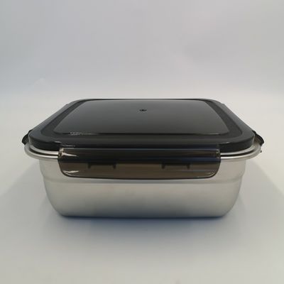 직사각형 400/750/1200ml 스테인리스 스틸 벤토 점심 상자 세트 잠금 뚜?? 과 내구성