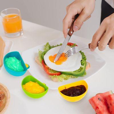 10g 식초 토마토 담긴 클립 향신료 접시 플라스틱 담긴 클립 그릇 접시 보관기