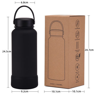 CLASSIC 디자인 32oz 넓은 입 두 개의 벽 스테인리스 스틸 물병 친환경