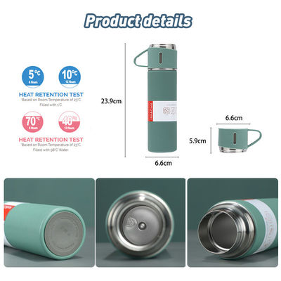 반성 경화 코팅으로 장착 500ml 스테인리스 스틸 병 물병 선물 세트