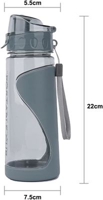 플래스틱 플립 톱 570ML 성인용 스포츠 물병 휴대용 누출 방지 및 BPA 무료