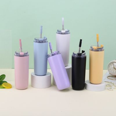 7.6*19.7CM 휴대용 스테인리스 스틸 커피 컵 텀블러