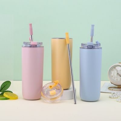 7.6*19.7CM 휴대용 스테인리스 스틸 커피 컵 텀블러