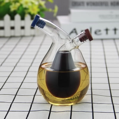 편리한 유리 2 in 1 분리기 오일 물 소스 냄비 부엌 350ml 100ml 용량