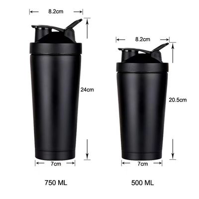 사용자 지정 로고 허용 500g BPA 무료 운동장 소용 디자인으로 격리 된 쉐이커 병