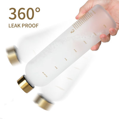 맞춤형 32oz BPA 무료 운동 및 야외 활동을위한 동기 부여 물병