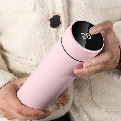 맞춤형 지능형 디지털 LED 물병 병 차 인부서 진공 단열 테르모스 병 LID