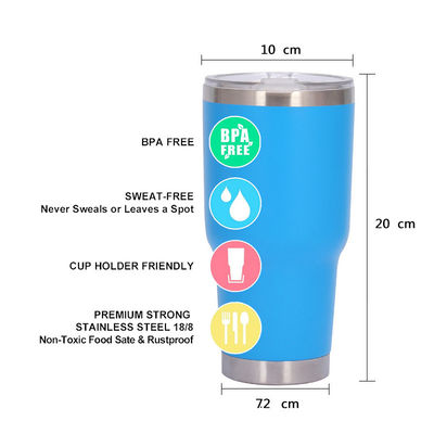 30온스 BPA 무료 단열 텀블러 스테인리스 스틸 진공 컵