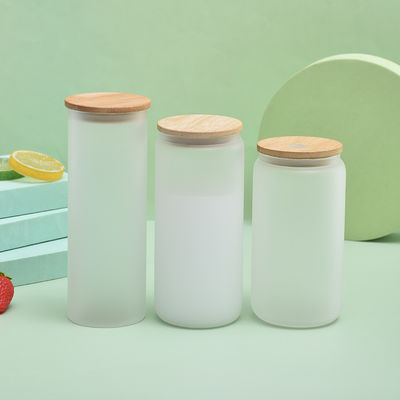 12oz/16oz/25oz 유리 밀크 머그 수블리메이션 맥주 캔 모양 컵