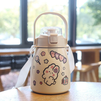 뚜?? 이 있는 이중 벽화 32OZ 진공 스테인레스 스틸 물병