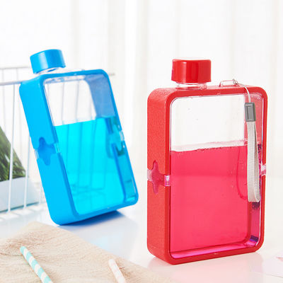 380ml BPA 무료 평면 스포츠 물병 사용자 지정 로고와 미니멀 디자인