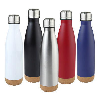 500ml 코크 바닥 콜라 모양 진공 밀봉 고립 된 병 스테인레스 스틸 물병