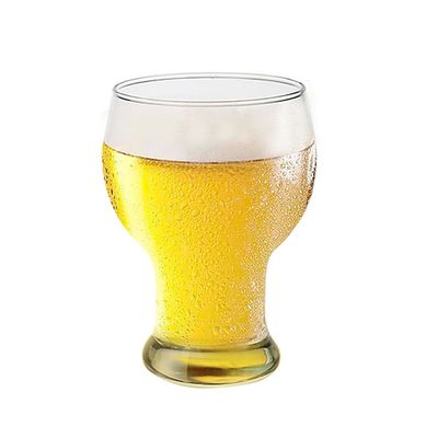 맞춤형 400-600ml 음료 유리 맥주 컵 6.8x24.5cm 손잡이