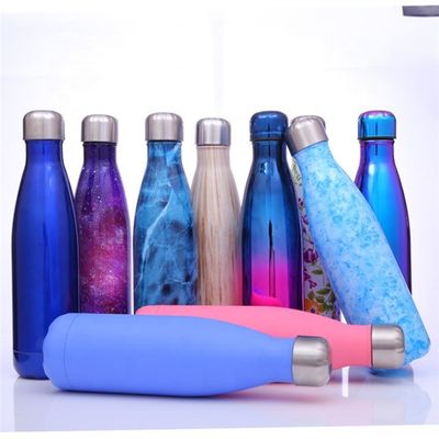 500ML 콜라 모양 스테인리스 스틸 이중 벽 진공 물병