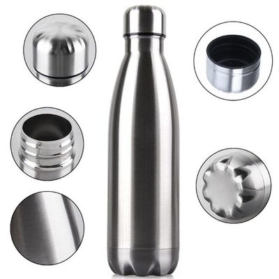 열 단열 500ML 스테인리스 스틸 이중 벽 진공 물병 콜라 모양 수비 운동 병