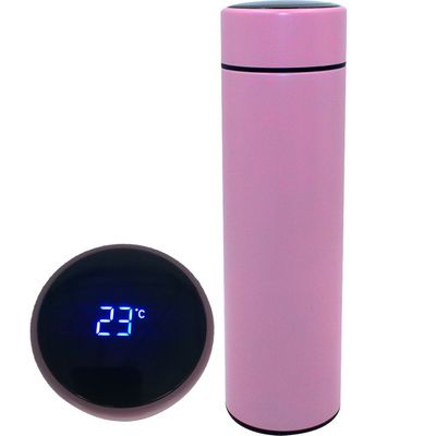 스테인레스 스틸 듀얼 벽 진공 격리 물병 LED 온도 디스플레이