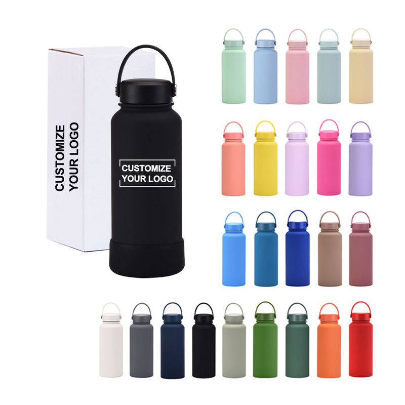 CLASSIC 디자인 32oz 넓은 입 두 개의 벽 스테인리스 스틸 물병 친환경