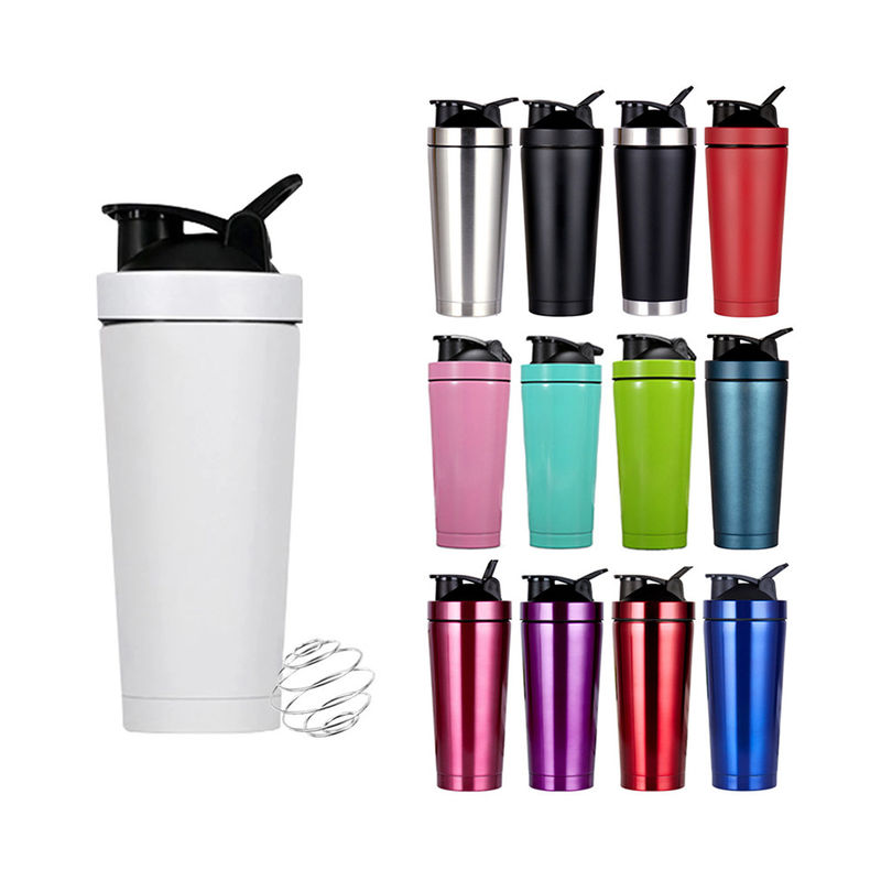 739ml / 500ml 용량 체육관용 스테인리스 스틸 단백질 쉐이커 병