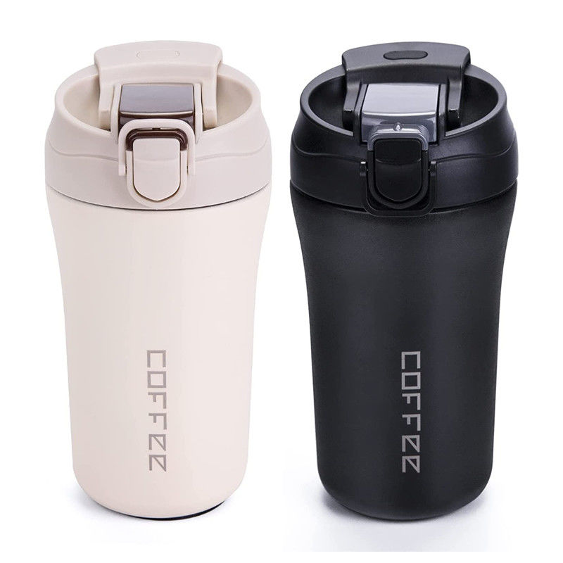 스테인레스 스틸 진공 단열 여행 커피 머그 14 온스/400 ml LID 및 빨대
