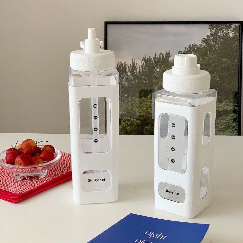헬스장 준비 3D 스티커 700ml/900ml 플라스틱 여행 우유 휴대용